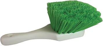 Soft Bristle Wheel Cleaning Brush 2.5" Bristle & 8.5" Short Handle - 2 Pack