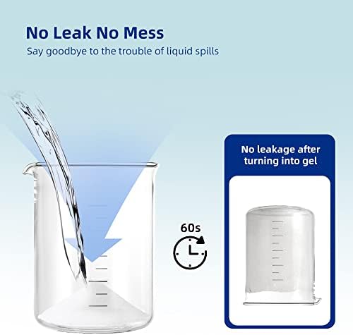 Super Absorbent Powder - 50/100/200 use, Solidify & Gel Urine in 1 Min, Deodorizer - Easy to Port Waste Liquid - for Camping Portable Toilet, Urinals, Bedside Commodes, Pet Potty etc