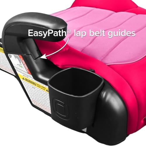 Diono Connect3 RXT Backless Booster, Pack of 2, Slim Fit 3-Across in Many Mid-Sized Sedans and SUVs, for Children from 40-120 lbs., Lightweight with Latch connectors, Pink Cotton Candy