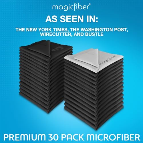 Microfiber Cleaning Cloth, Glasses Cleaner, Eyeglass Wipes, 30pk