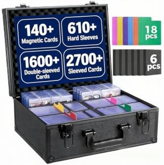 Trading Card Storage Box for 3" x 4" Top Loaders 610+, Sports Cards Case