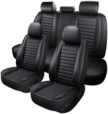 Car Seat Covers,Car Seat Protector Waterproof,Seat Covers Full Set, Car Seat Protectors,Automotive Seat Covers Fit for Most Cars Black