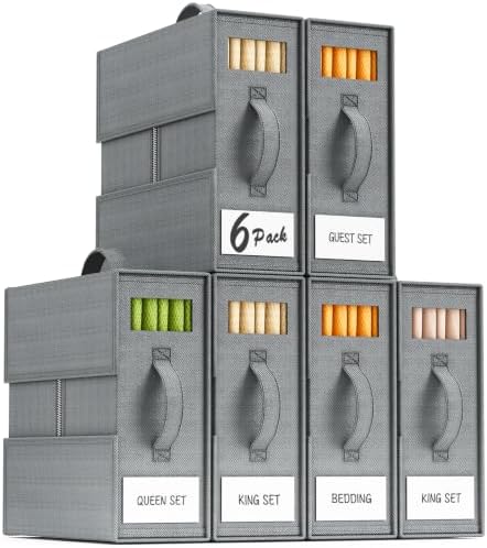 6 Pack Sheet Organizers and Storage, Thickened & Durable Sheet Organizer