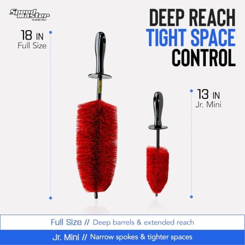 Wheel Brush Set, 18-Inch & 13-Inch Rim Detailing Brushes