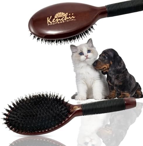 Dog & Cat Grooming Brush, Large, Non-Slip Grip