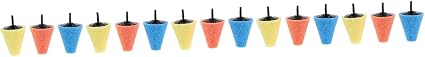 SUPVOX 15pcs Car Sponge Tire Shine Applicator Pad Polishing Pad for Drill Buffing Wheel Hub Professional Car Care Access