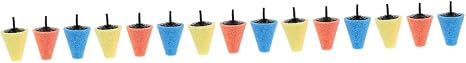 SUPVOX 15pcs Car Sponge Tire Shine Applicator Pad Polishing Pad for Drill Buffing Wheel Hub Professional Car Care Access