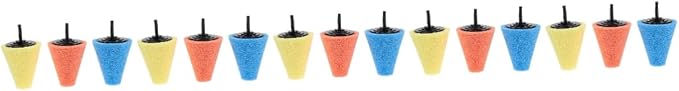 SUPVOX 15pcs Car Sponge Tire Shine Applicator Pad Polishing Pad for Drill Buffing Wheel Hub Professional Car Care Access