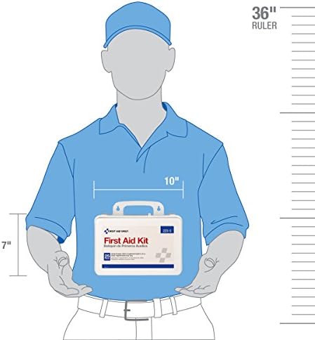 223-G 25-Person OSHA-Compliant First Aid Kit for Office, Home Renovation, Job Sites, and Construction Vehicles, Gasket Provides Extra Water Resistance, 107 Pieces