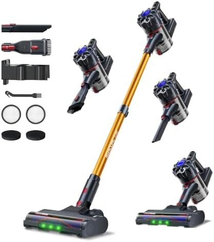 450W 45kPa Cordless Vacuum Cleaner, Lightweight for Daily Cleaning