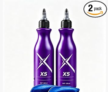 2 Pack Car Windshield Glass Oil Film Remover 120ml With 2 Cleaning Towels