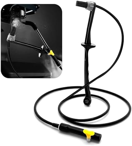 Espresso Machine Cleaning Brush with 36 Inch Silicone Hose Steam Wand Tool