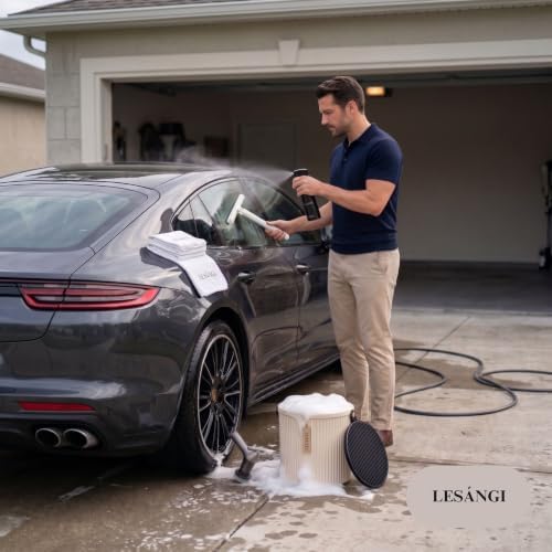 Complete Cleaning Kit – Power Scrubber, Retractable Squeegee & Multi‑Purpose Bucket for Home, Bathroom, Kitchen & Car Detailing