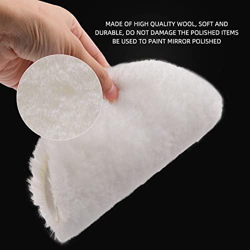 Buffing Polishing Pads, 7Pcs 7"(180mm) Waffle Foam Buffing Pads Polishing Pads Wool Pad Kit for 7Inch Backing Plate RO/DA/GA Car Polisher Boat Compounding, Polishing and Waxing