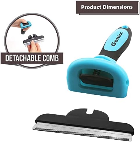 PDT- 1001 Professional Pet De Shedding comb Tool Blue