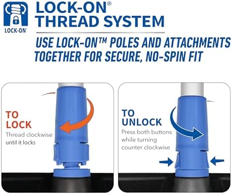 HydroPower Lock-On 10" Bi-Level Scrub Brush