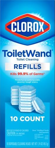 CLOROX ToiletWand Toilet Cleaner Refills,Toilet brush,Original,10 Count (Pack of 6)