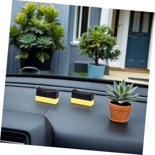 WOONEKY 10Pcs Tire Dressing Applicator Wax Polishing Sponge Portable Car Interior for Effective Tire Shine and Detailing