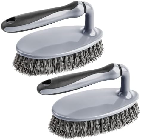 Heavy Duty Scrub Brush with Comfortable Grip for Bathroom Shower