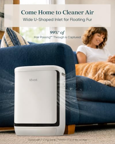 Smart Pet Air Purifier for Home Pets Large Room, Vital Pet Pro,White