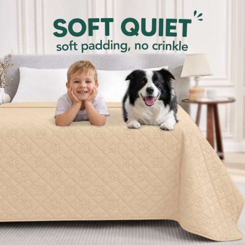 Waterproof Bed Cover for Dogs, Pet Blanket for Mattress Washable
