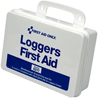 5217 25-Person Weatherproof Plastic Forestry Loggers First Aid Kit, 66 Pieces