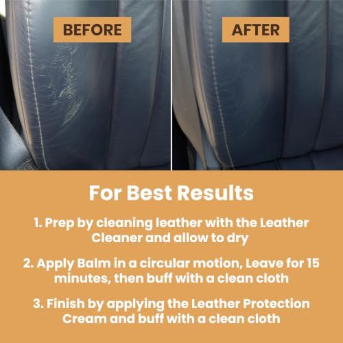 Leather Easy Restoration Kit, Dark Brown, 4 Piece