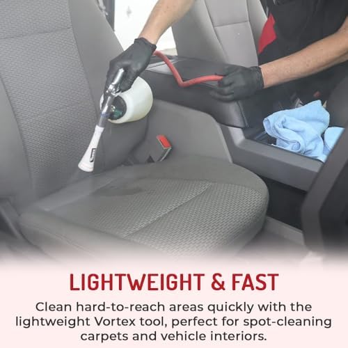 Vortex I Air Cleaning Gun – Deep Cleans Auto Interiors & Exteriors – Compressed Air Powered – Car Detailing Tool for Dirt, Dust, Grime & Stains