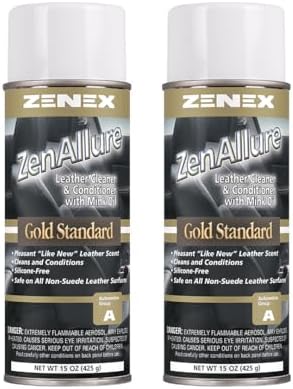 ZenAllure Leather Cleaner & Conditioner, Foaming Low Gloss Formula