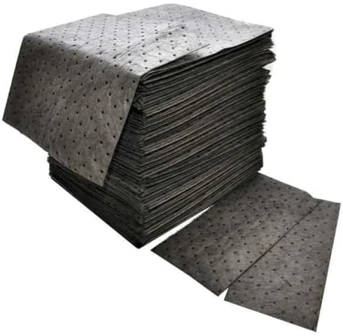 GFF-75 Gray Universal Premium Sorbent Double Weight Absorbent Pad, 18" Length x 16" Width, Case of 100