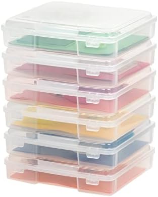 Board Game Storage |Made in USA| Thick Craft Case (6-Pack) - Clear