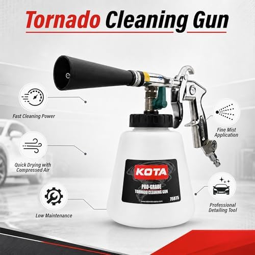 Tornado High Pressure Air Gun Kit, Tornado Car Cleaning Gun, Tornado Air Gun for Detailing, Auto Detailing Tornado, High Pressure Tornado Air Hose Nozzle, Detailing Tornado Gun (75875)
