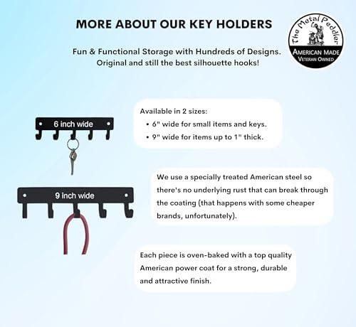 Bigfoot Key Rack Hanger - Small 6 inch