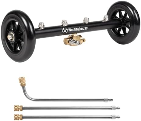 Westinghouse Universal 16" Pressure Washer Undercarriage Cleaner and Water Broom Attachment - 4400 PSI, 1/4" Connector - for Gas and Electric Pressure Washers