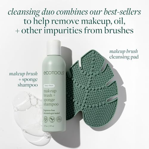 Brush Cleaner Mat + Deep Clean Shampoo Bundle, 2 Piece Set