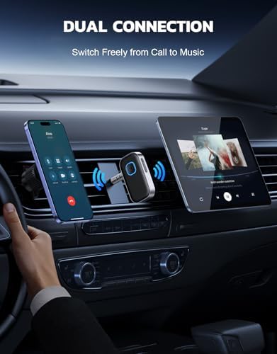 Bluetooth Receiver for Car, 3.5mm AUX Bluetooth Car Adapter