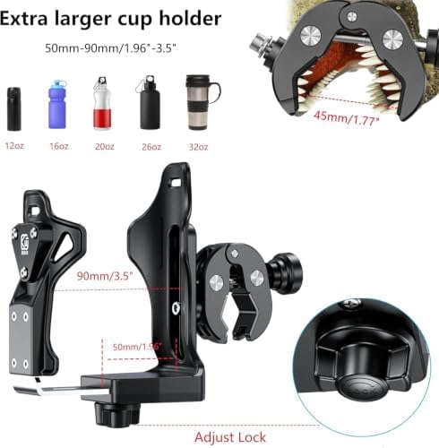 Motorcycle Cup Holder, Anti-Theft Bike Water Bottle Holder