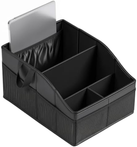 Support Up to 35 lbs Leather Car Organizer for Backseat, Non-Slip
