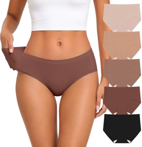 Womens Seamless Underwear Invisible Hipster Panties