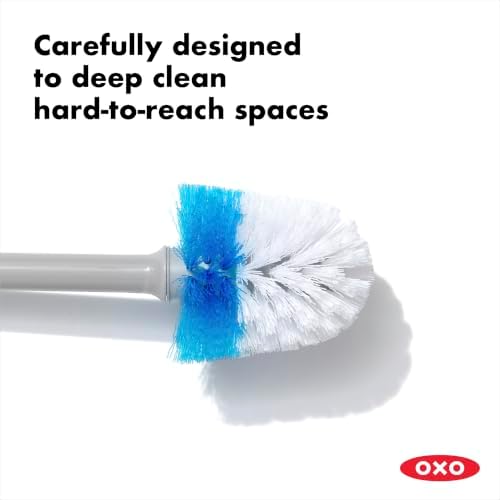 OXO Good Grips Compact Toilet Brush & Canister - Gray