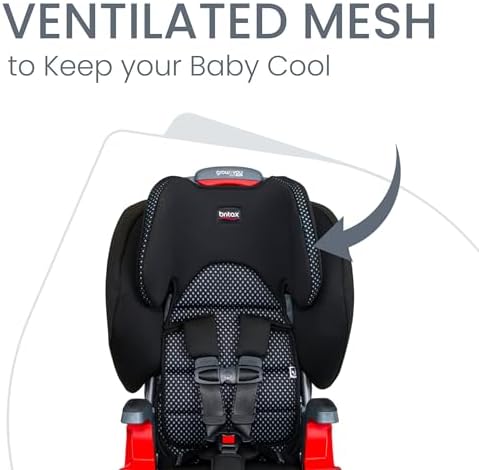 Britax Grow with You ClickTight Harness-2-Booster Car Seat, Cool Flow Gray