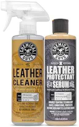 Leather Cleaner & Leather Serum Kit for Interiors, 16 oz