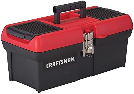 Tool Box, Lockable, 16 in., Red/Black (CMST16901)