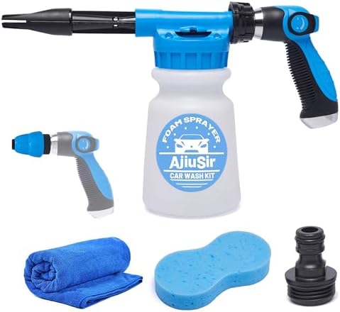 Car Wash Foam Gun Sprayer,Foam Connon for Garden Hose,Cleaning Kit