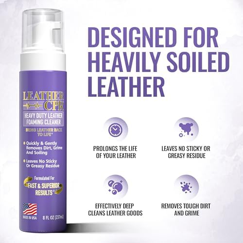 Heavy Duty Leather Foaming Cleaner, 8 oz
