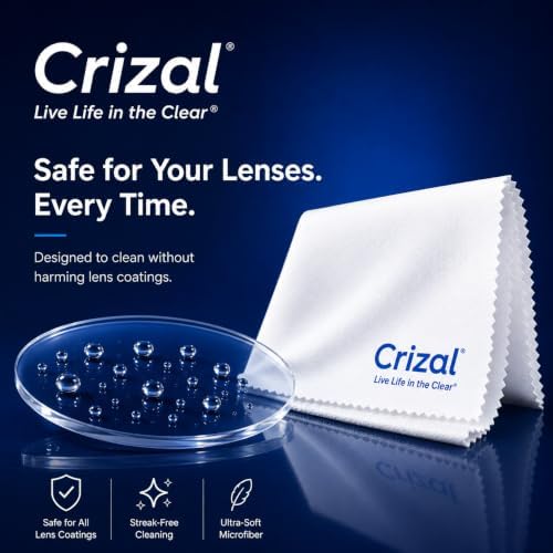 Eyeglass Cleaning Cloth | 6 Pack | Premium Microfiber Lens Cloth | Designed & Tested Safe for Advanced AR & Anti-Reflective Lens Coatings