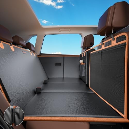 Dog Car Seat Cover for Back Seat, PU Leather Back Seat Extender
