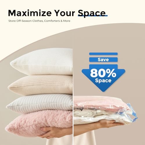 12 Combo Vacuum Storage Bags for Travel with Wireless Pump
