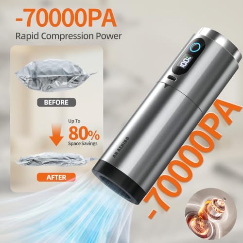 Travel Vacuum Bags with Rechargeable Pump,18 PCS Carry on Space Saver Bags