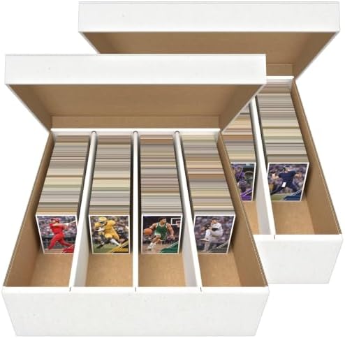 Trading Card Storage Box, 2-Pack, 3200 Count Monster Box, Woodhaven